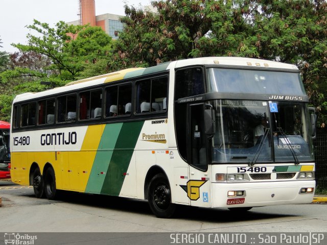 Empresa Gontijo de Transportes 15480 na cidade de São Paulo, São Paulo, Brasil, por Sérgio Augusto Braga Canuto. ID da foto: 3682500.