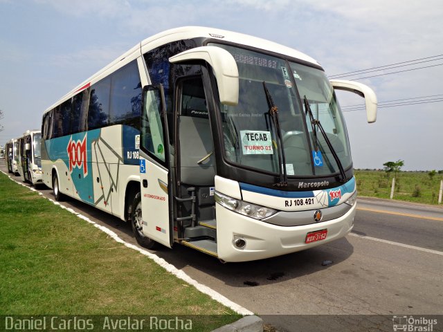 Auto Viação 1001 RJ 108.421 na cidade de Campos dos Goytacazes, Rio de Janeiro, Brasil, por Daniel Carlos  Avelar Rocha. ID da foto: 3682044.