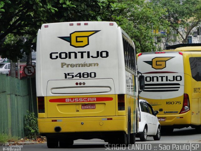 Empresa Gontijo de Transportes 15480 na cidade de São Paulo, São Paulo, Brasil, por Sérgio Augusto Braga Canuto. ID da foto: 3682504.