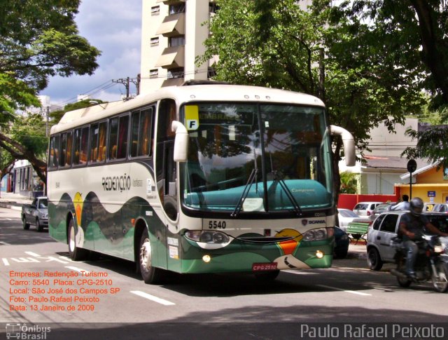 Redenção Turismo 5540 na cidade de São José dos Campos, São Paulo, Brasil, por Paulo Rafael Peixoto. Número da foto: #3685494.