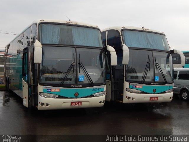 Empresa de Ônibus Nossa Senhora da Penha 35087 na cidade de Londrina, Paraná, Brasil, por André Luiz Gomes de Souza. ID da foto: 3685273.