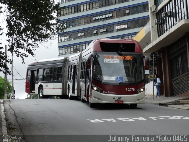 Viação Campo Belo 7 2076 na cidade de São Paulo, São Paulo, Brasil, por Johnny Ferreira. ID da foto: 3684123.