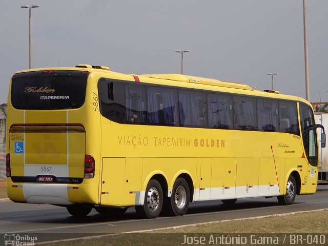 Viação Itapemirim 5867 na cidade de Valparaíso de Goiás, Goiás, Brasil, por José Antônio Gama. Número da foto: #3686827.
