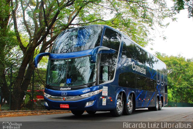 Viação Cometa 14300 na cidade de São Paulo, São Paulo, Brasil, por Ricardo Luiz. Número da foto: #3687579.