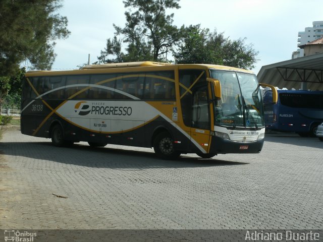 Viação Progresso 36138 na cidade de Três Rios, Rio de Janeiro, Brasil, por Adriano Duarte. ID da foto: 3686229.