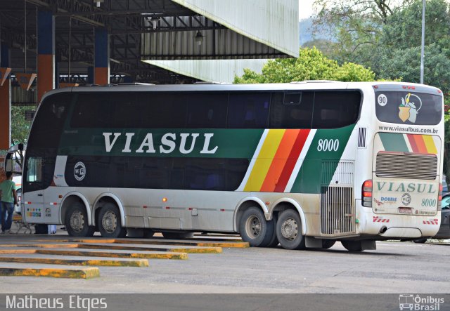 Viasul - Auto Viação Venâncio Aires 8000 na cidade de Santa Cruz do Sul, Rio Grande do Sul, Brasil, por Matheus Etges. ID da foto: 3686667.