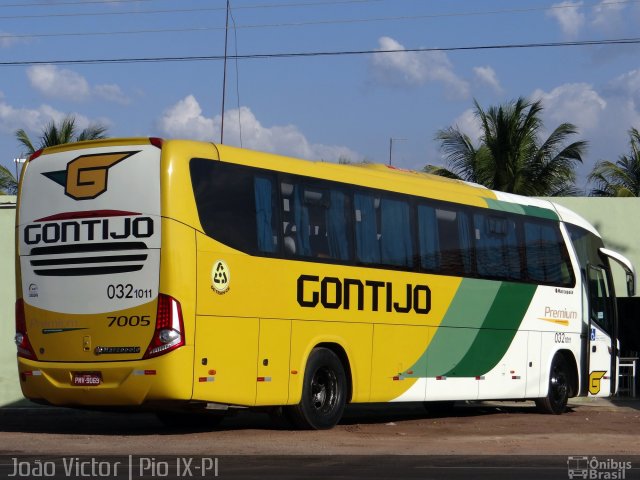 Empresa Gontijo de Transportes 7005 na cidade de Pio IX, Piauí, Brasil, por João Victor. ID da foto: 3686765.