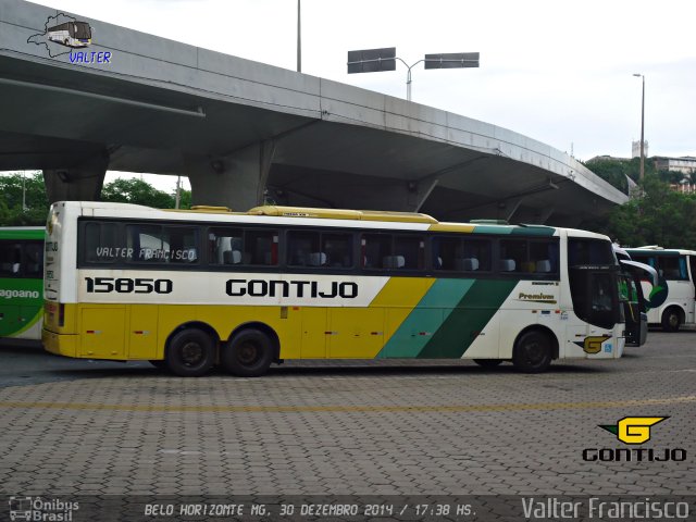 Empresa Gontijo de Transportes 15850 na cidade de Belo Horizonte, Minas Gerais, Brasil, por Valter Francisco. ID da foto: 3687420.