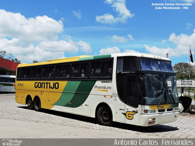 Empresa Gontijo de Transportes 15355 na cidade de João Monlevade, Minas Gerais, Brasil, por Antonio Carlos Fernandes. ID da foto: 3685865.