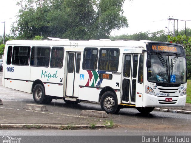 Transportes Urbanos São Miguel de Ilhéus 1005 na cidade de Ilhéus, Bahia, Brasil, por Daniel  Machado. ID da foto: 3686094.