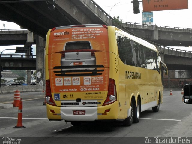 Viação Itapemirim 60745 na cidade de Rio de Janeiro, Rio de Janeiro, Brasil, por Zé Ricardo Reis. Número da foto: #3686243.