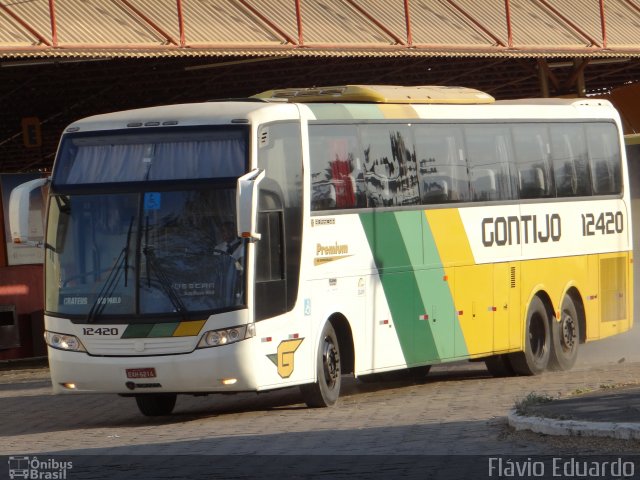 Empresa Gontijo de Transportes 12420 na cidade de Juazeiro do Norte, Ceará, Brasil, por Flávio Eduardo. ID da foto: 3688820.