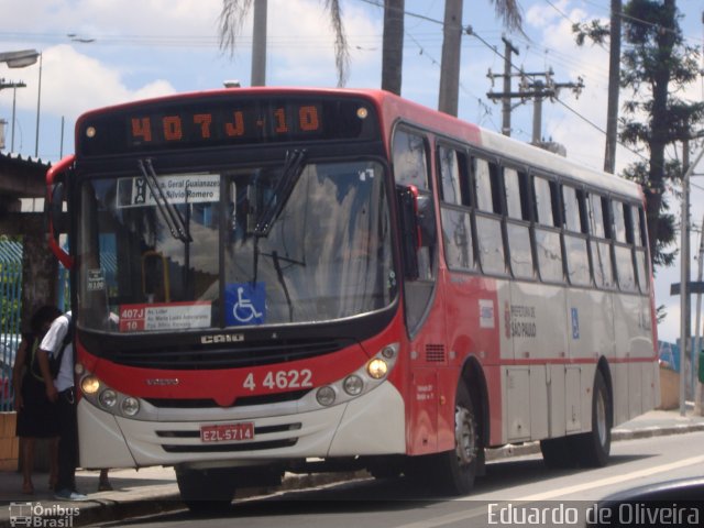 Express Transportes Urbanos Ltda 4 4622 na cidade de São Paulo, São Paulo, Brasil, por Eduardo de Oliveira. Número da foto: #3688902.