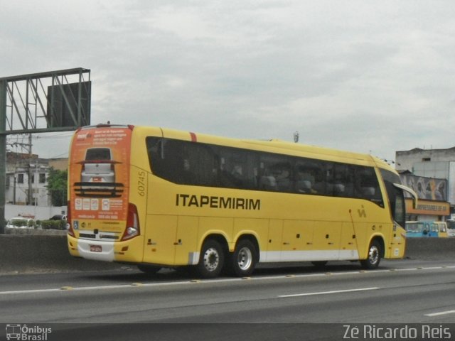 Viação Itapemirim 60745 na cidade de Rio de Janeiro, Rio de Janeiro, Brasil, por Zé Ricardo Reis. Número da foto: #3688544.