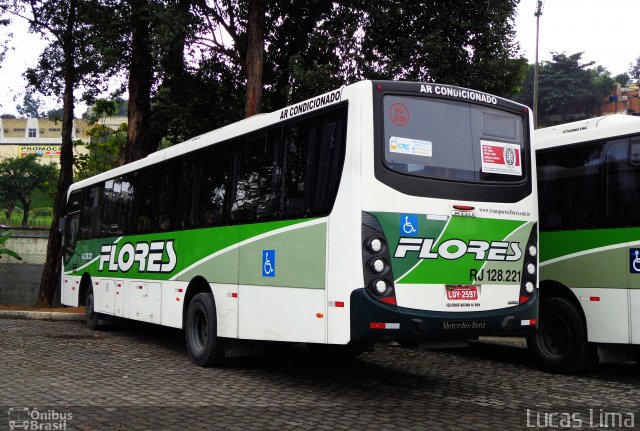 Transportes Flores RJ 128.221 na cidade de São João de Meriti, Rio de Janeiro, Brasil, por Lucas Lima. ID da foto: 3691342.