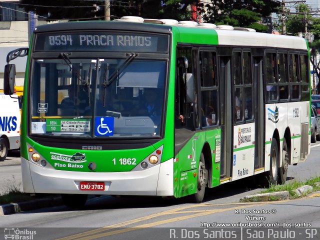 Viação Santa Brígida 1 1862 na cidade de São Paulo, São Paulo, Brasil, por Rafael Santos. ID da foto: 3691520.