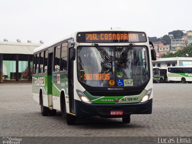 Transportes Flores RJ 128.467 na cidade de São João de Meriti, Rio de Janeiro, Brasil, por Lucas Lima. Número da foto: #3691311.