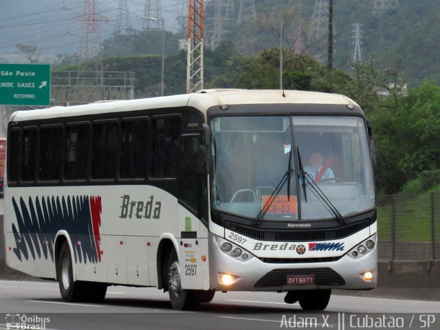Breda Transportes e Serviços 2597 na cidade de Cubatão, São Paulo, Brasil, por Adam Xavier Rodrigues Lima. Número da foto: #3690560.