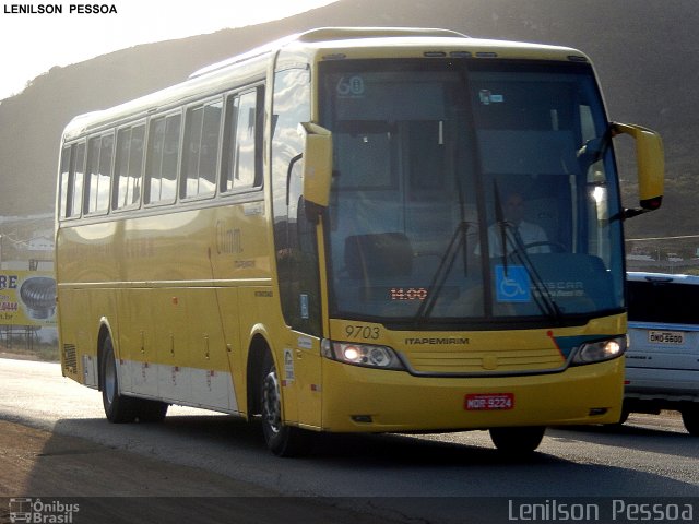 Viação Itapemirim 9703 na cidade de Caruaru, Pernambuco, Brasil, por Lenilson da Silva Pessoa. ID da foto: 3692414.