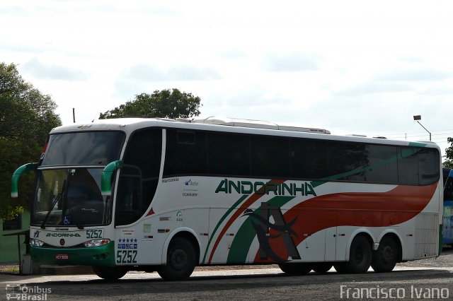 Empresa de Transportes Andorinha 5252 na cidade de Assis, São Paulo, Brasil, por Francisco Ivano. ID da foto: 3743009.