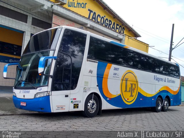 LF Viagens e Turismo 2807 na cidade de Cubatão, São Paulo, Brasil, por Adam Xavier Rodrigues Lima. ID da foto: 3743337.