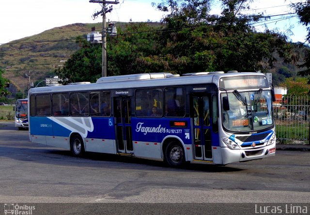 Auto Ônibus Fagundes RJ 101.377 na cidade de Niterói, Rio de Janeiro, Brasil, por Lucas Lima. ID da foto: 3743103.