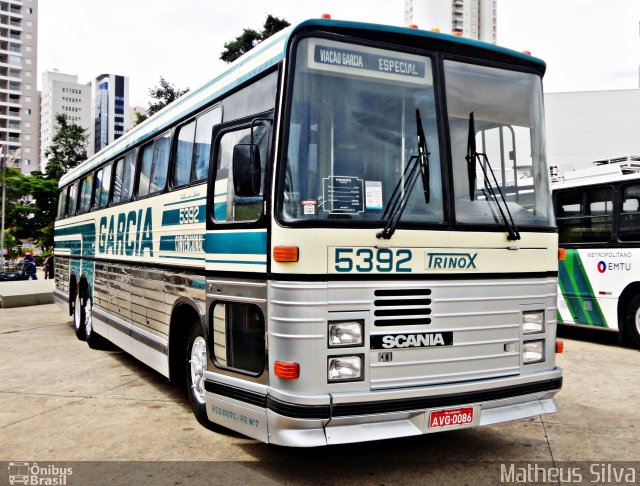Viação Garcia 5392 na cidade de São Paulo, São Paulo, Brasil, por Matheus Silva. Número da foto: #3743702.
