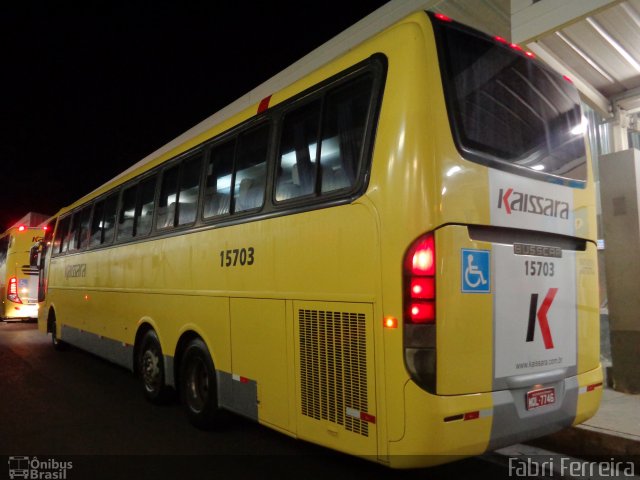 Kaissara - Viação Caiçara 15703 na cidade de Belo Horizonte, Minas Gerais, Brasil, por Fabri Ferreira. Número da foto: #3743039.