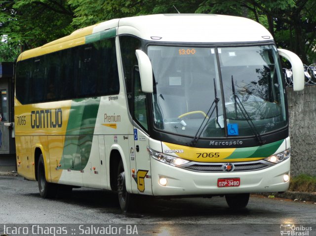 Empresa Gontijo de Transportes 7065 na cidade de Salvador, Bahia, Brasil, por Ícaro Chagas. ID da foto: 3764803.