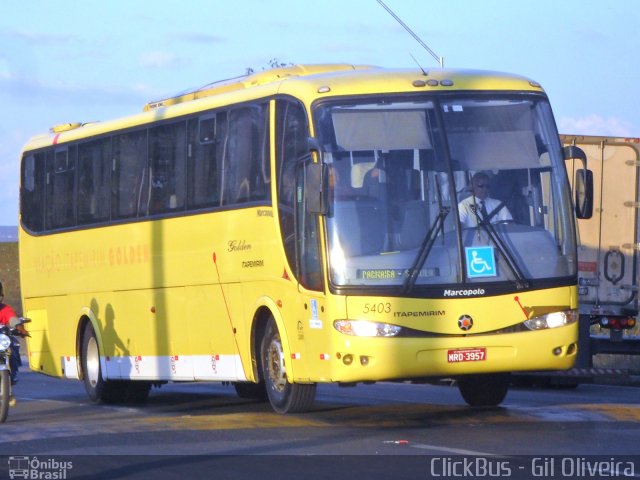 Viação Itapemirim 5403 na cidade de Vitória da Conquista, Bahia, Brasil, por Virgílio Oliveira. Número da foto: #3769633.
