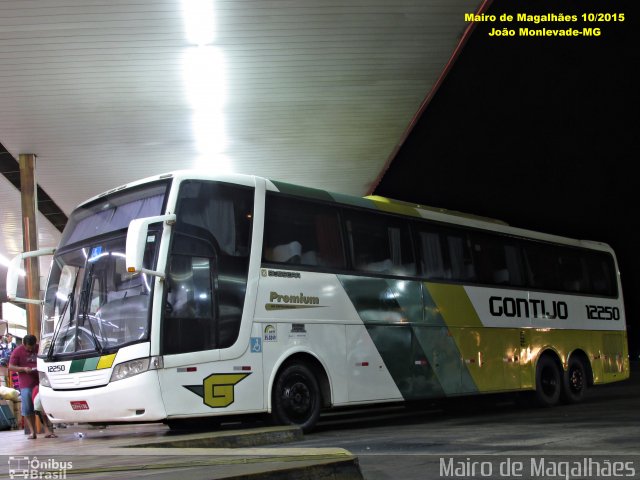 Empresa Gontijo de Transportes 12250 na cidade de João Monlevade, Minas Gerais, Brasil, por Mairo de Magalhães. Número da foto: #3769823.