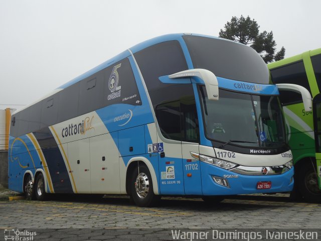 Cattani Sul Transportes e Turismo 11702 na cidade de Curitiba, Paraná, Brasil, por Wagner Domingos Ivanesken. ID da foto: 3768973.