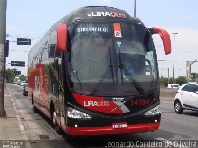 Lirabus 14104 na cidade de São Paulo, São Paulo, Brasil, por Eduardo de Oliveira. Número da foto: #3769434.
