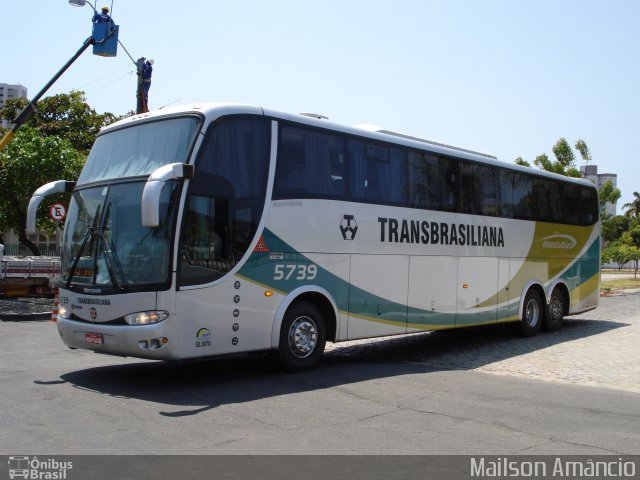 Transbrasiliana Transportes e Turismo 5739 na cidade de Fortaleza, Ceará, Brasil, por Mailson Amâncio. Número da foto: #3770681.