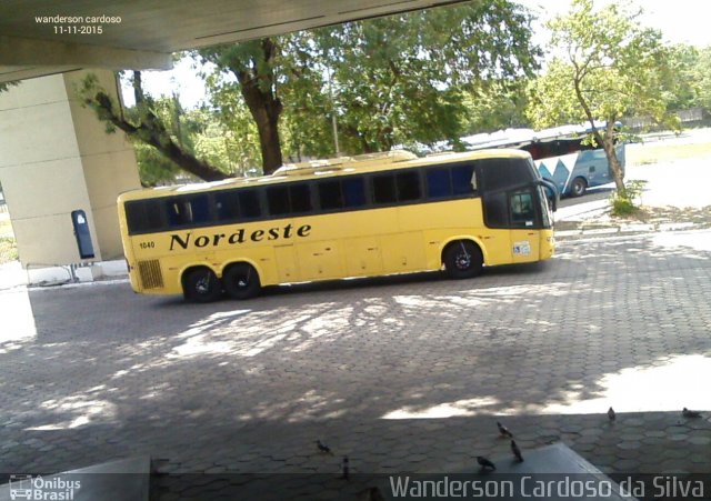 Viação Nordeste 1040 na cidade de João Pessoa, Paraíba, Brasil, por Wanderson Cardoso da Silva. Número da foto: #3768469.