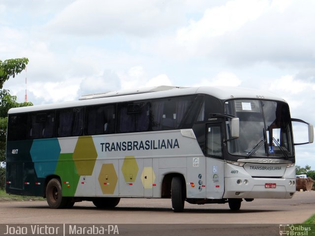 Transbrasiliana Transportes e Turismo 4617 na cidade de Marabá, Pará, Brasil, por João Victor. Número da foto: #3768494.