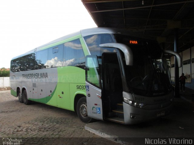 Transbrasiliana Transportes e Turismo 51037 na cidade de Piripiri, Piauí, Brasil, por Nícolas Vitorino Lopes. Número da foto: #3770657.