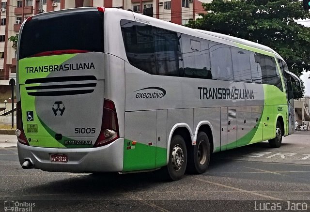 Transbrasiliana Transportes e Turismo 51005 na cidade de Belém, Pará, Brasil, por Lucas Jacó. Número da foto: #3769750.