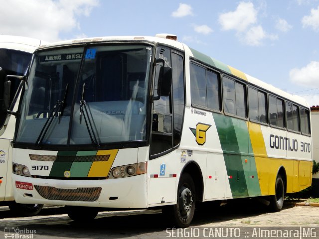 Empresa Gontijo de Transportes 3170 na cidade de Almenara, Minas Gerais, Brasil, por Sérgio Augusto Braga Canuto. ID da foto: 3770729.