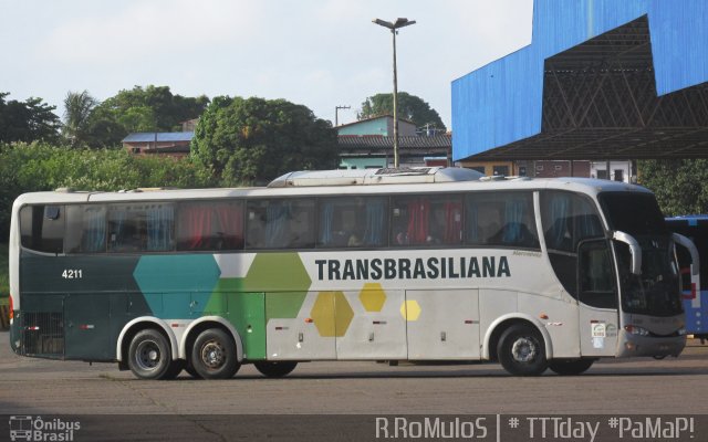 Transbrasiliana Transportes e Turismo 4211 na cidade de São Luís, Maranhão, Brasil, por Romulo de Oliveira Clementino. ID da foto: 3769655.