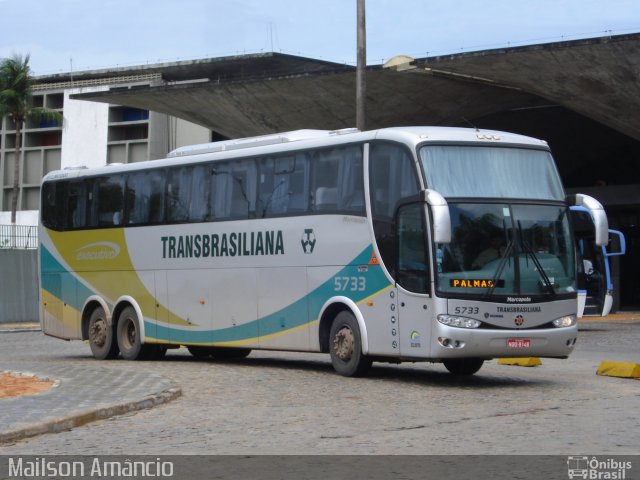 Transbrasiliana Transportes e Turismo 5733 na cidade de Fortaleza, Ceará, Brasil, por Mailson Amâncio. ID da foto: 3770683.