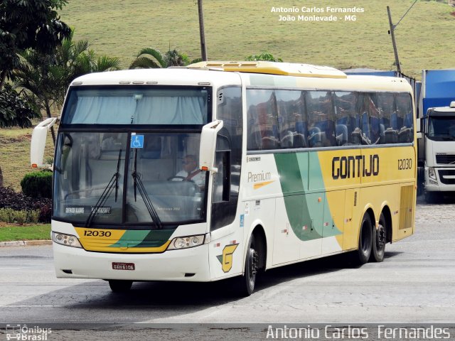 Empresa Gontijo de Transportes 12030 na cidade de João Monlevade, Minas Gerais, Brasil, por Antonio Carlos Fernandes. ID da foto: 3771223.