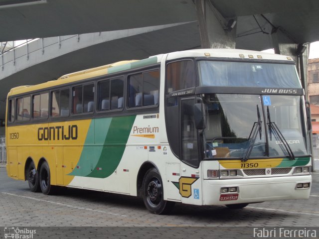 Empresa Gontijo de Transportes 11350 na cidade de Belo Horizonte, Minas Gerais, Brasil, por Fabri Ferreira. ID da foto: 3772343.