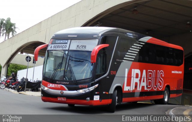 Lirabus 12149 na cidade de São Carlos, São Paulo, Brasil, por Emanuel Corrêa Lopes. ID da foto: 3772663.