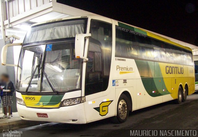 Empresa Gontijo de Transportes 11905 na cidade de Belo Horizonte, Minas Gerais, Brasil, por Maurício Nascimento. ID da foto: 3772763.