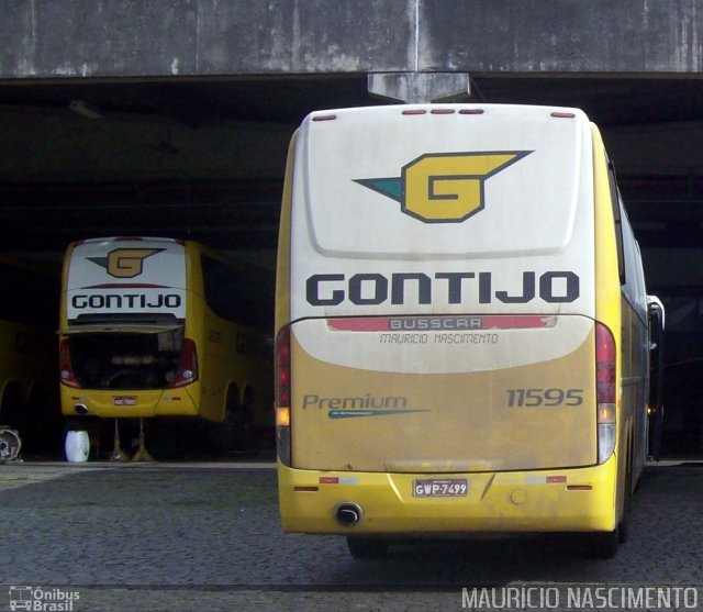 Empresa Gontijo de Transportes 11595 na cidade de Belo Horizonte, Minas Gerais, Brasil, por Maurício Nascimento. ID da foto: 3774229.