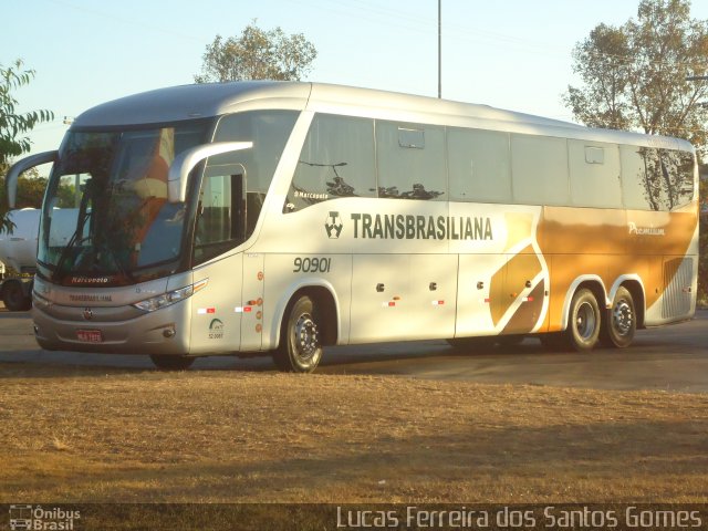 Transbrasiliana Transportes e Turismo 90901 na cidade de Palmas, Tocantins, Brasil, por Lucas Ferreira dos Santos Gomes. Número da foto: #3776397.