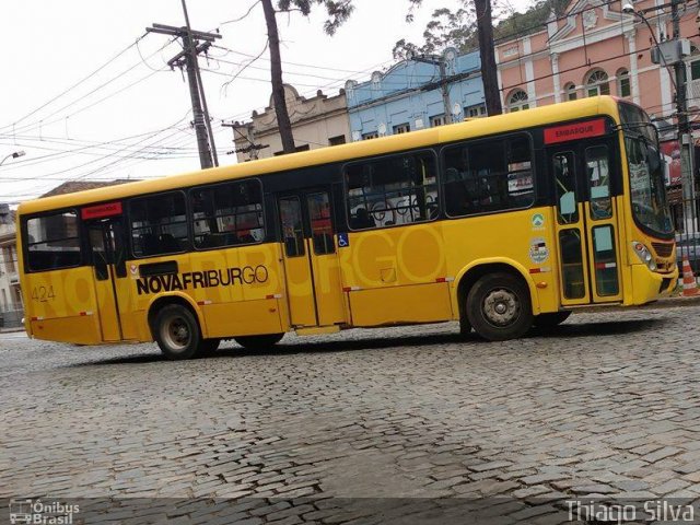 FAOL - Friburgo Auto Ônibus 424 na cidade de Nova Friburgo, Rio de Janeiro, Brasil, por Thiago Silva. ID da foto: 3777286.