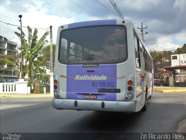 Auto Viação Natividade RJ 109.002 na cidade de Nova Friburgo, Rio de Janeiro, Brasil, por Zé Ricardo Reis. Número da foto: #3775382.