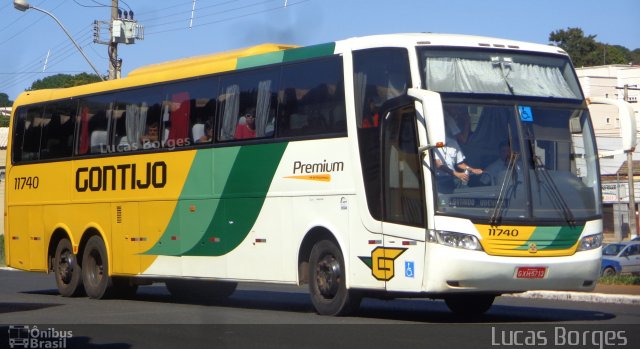 Empresa Gontijo de Transportes 11740 na cidade de Araxá, Minas Gerais, Brasil, por Lucas Borges . ID da foto: 3778564.